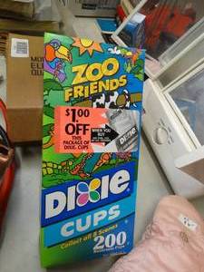 lot 17708 image: Zoo Friends Dixie Bathroom Cups