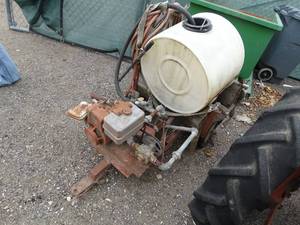 lot 1149 image: Mini Powered Sprayer on Trailer for Mower