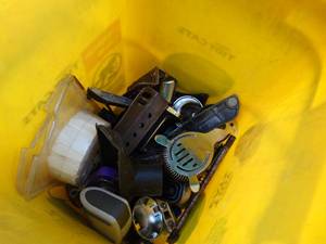 lot 1190 image: Grounded Cord and Misc Bucket of Tools