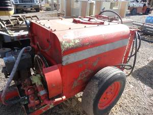 lot 1955 image: 8 Hp Portable Material - Sand Blaster on Trailer