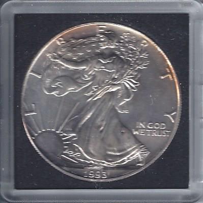 lot 1932 image: 1993 American Silver Eagle