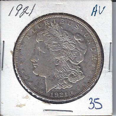 lot 1934 image: 1921 Morgan Dollar