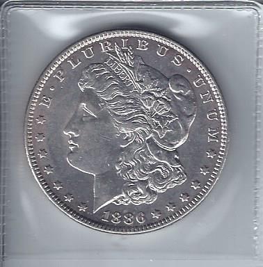 lot 1935 image: 1886 Morgan Dollar