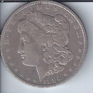 lot 1943 image: 1894 Morgan Dollar