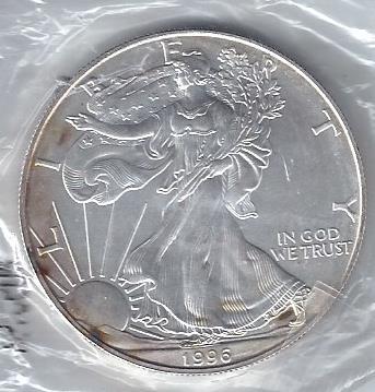lot 1961 image: 1996 American Silver Eagle