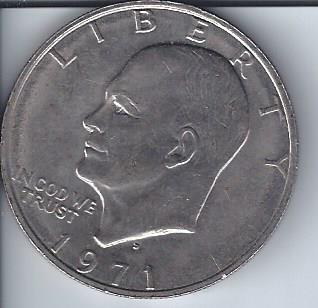 lot 1964 image: 1971 Eisenhower Dollar