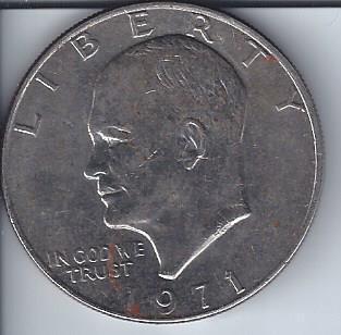 lot 1965 image: 1971 Eisenhower Dollar