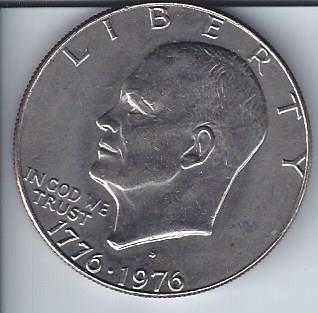 lot 1967 image: 1776-1976 Eisenhower Dollar
