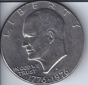 lot 1968 image: 1776-1976 Eisenhower Dollar