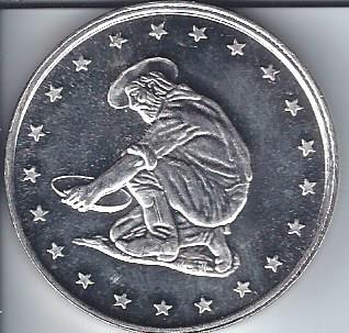 lot 1973 image: Miner Silver Round