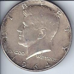 lot 1307 image: 1964 John F. Kennedy Silver 12 Dollar