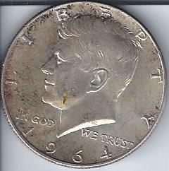 lot 1308 image: 1964 John F. Kennedy Silver 12 Dollar