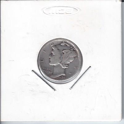 lot 1322 image: 1941 Silver Mercury Dime
