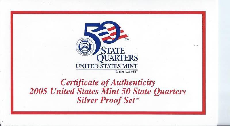lot 1334 image: 2005 Silver Proof Set