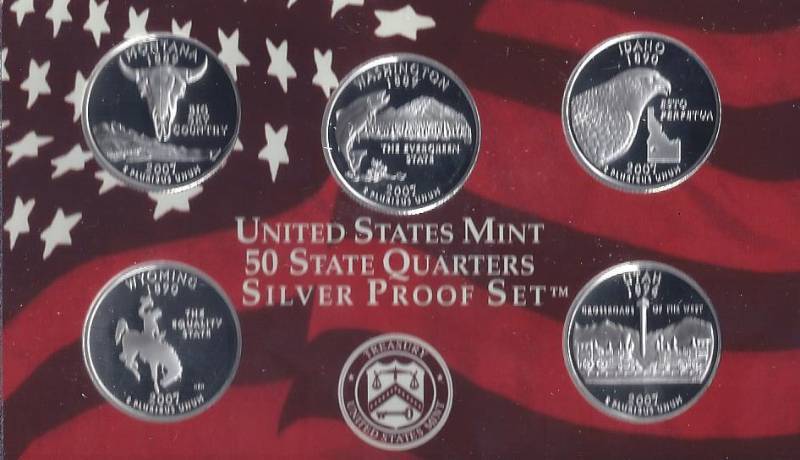 lot 1336 image: 2007 Silver Proof Set