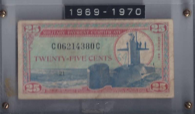 lot 1339 image: 1969-1970 Military Payment