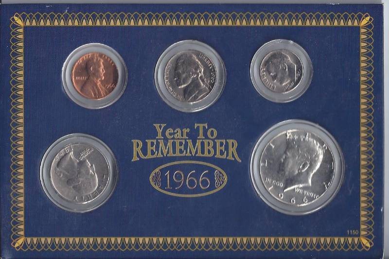 lot 1341 image: 1966 a year to remember coin set