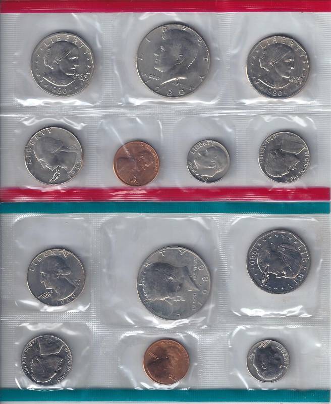 lot 1402 image: 1980 Uncirculated Proof Set