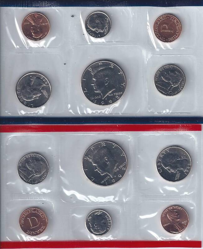 lot 1406 image: 1992 Uncirculated Proof Set