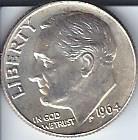 lot 1433 image: 1962 Silver Roosevelt Dime