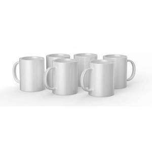 lot 3281 image: Cricut - Ceramic Mug Blank 15 oz425 ml (6 ct) - White
