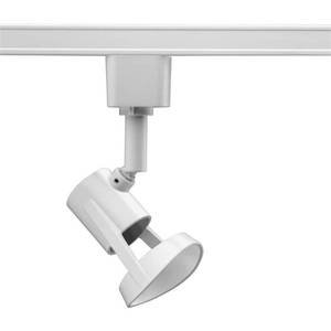 lot 3304 image: Lithonia Lighting LTHNFLT Matte White Linear Track Exposed Socket Track Head- 2 pack