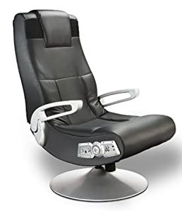 lot 1533 image: X Rocker Wireless Pedestal SE 2.1 PC Office Gaming Chair, 30.7 x 23.2 x 39.76, Black (B006NZGN0W) - Retail $214.99