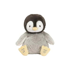 lot 3241 image: GUND Baby Animated Kissy The Penguin Stuffed Animal Plush BlackWhiteGrey 12