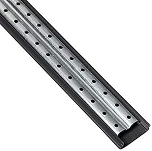 lot 3250 image: Rubbermaid FastTrack 2.3 in. W x 7 ft. D Silver Metal Hang Rail