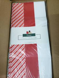 lot 7883 image: Tissue Assorted Holiday Colors 4 Package of 200 Tissues, 800 Tissues Total Per Box
