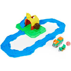 lot 7900 image: Mighty Express Farm Station Adventure Bucket and 11-Piece Train Track