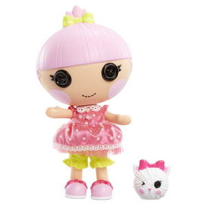 lot 5161 image: Lalaloopsy Littles Doll Trinket Sparkles and Pet Kitten Playset 7 Princess Doll With Changeable Pink Outfit and Shoes in Reusable Play House Package Toys for Girls Ages 3 4 5 to 103
