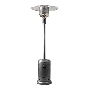 lot 5101 image: Amazon Basics 46,000 BTU Outdoor Propane Patio Heater with Wheels, Commercial & Residential - Slate Gray (B010VFKZEO)