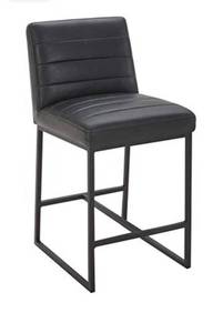 lot 5128 image: Rivet Decatur Modern Faux Leather Bar Stool