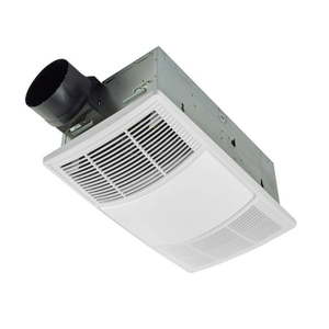 lot 7957 image: Broan Bhf80 Powerheat 80 Cfm 1.5 Sone Ceiling Mounted Heated Exhaust Fan - White