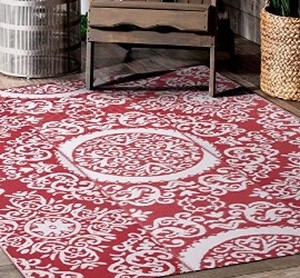 lot 7880 image: Nuu Garden Reversible Outdoor Rug 6ft x 9ft