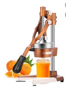 lot 3284 image: VIVO Home Manual Hand Press Orange Squeezer Bronze 1Pc