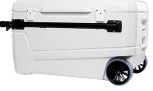 lot 3335 image: Igloo 110Qt Glide Roller Low Profile 1Pc White
