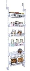 lot 3349 image: Over The Door Storage Rack