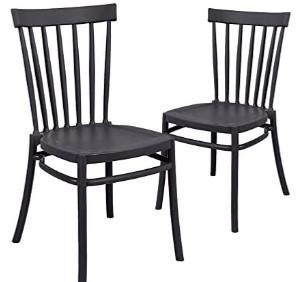 lot 5107 image: Canglong Dining Side Chair (, Set Of 2) - Black