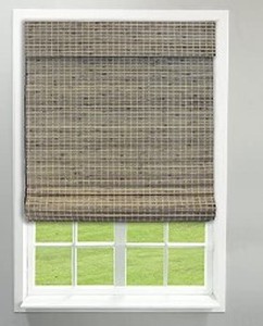 lot 3282 image: FlatWeave Cordless Roman Shade Gables Driftwood 35x72