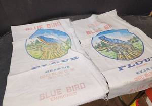 lot 115 image: Vintage Flour Sacks