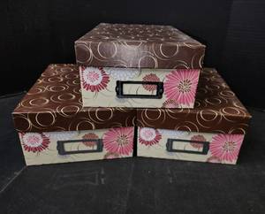 lot 121 image: (3) Storage Boxes