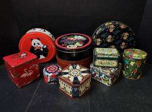 lot 157 image: Tins
