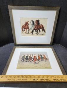 lot 174 image: Robert Leroy Smith Horse Print #53123, Signed and Dated 8-15-79 and Robert Leroy Smith Horse Print #8290, Signed and Dated 9-14-79
