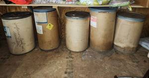 lot 187 image: (5) Large Storage Barrels