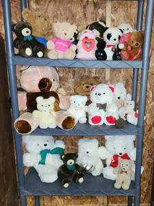 lot 214 image: Stuffed Teddy Bears (2 Large Totes with Lids Included)