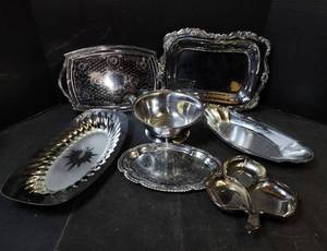 lot 237 image: Silver Serving Platters