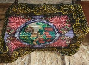 lot 261 image: 1920s Stroock HorsehairWool Mohair Buggy, Carriage, or Sleigh Lap Blanket 62x48
