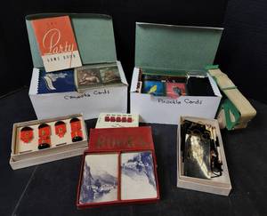 lot 284 image: Cards for Games (Rook, Canasta, and Pinochle)